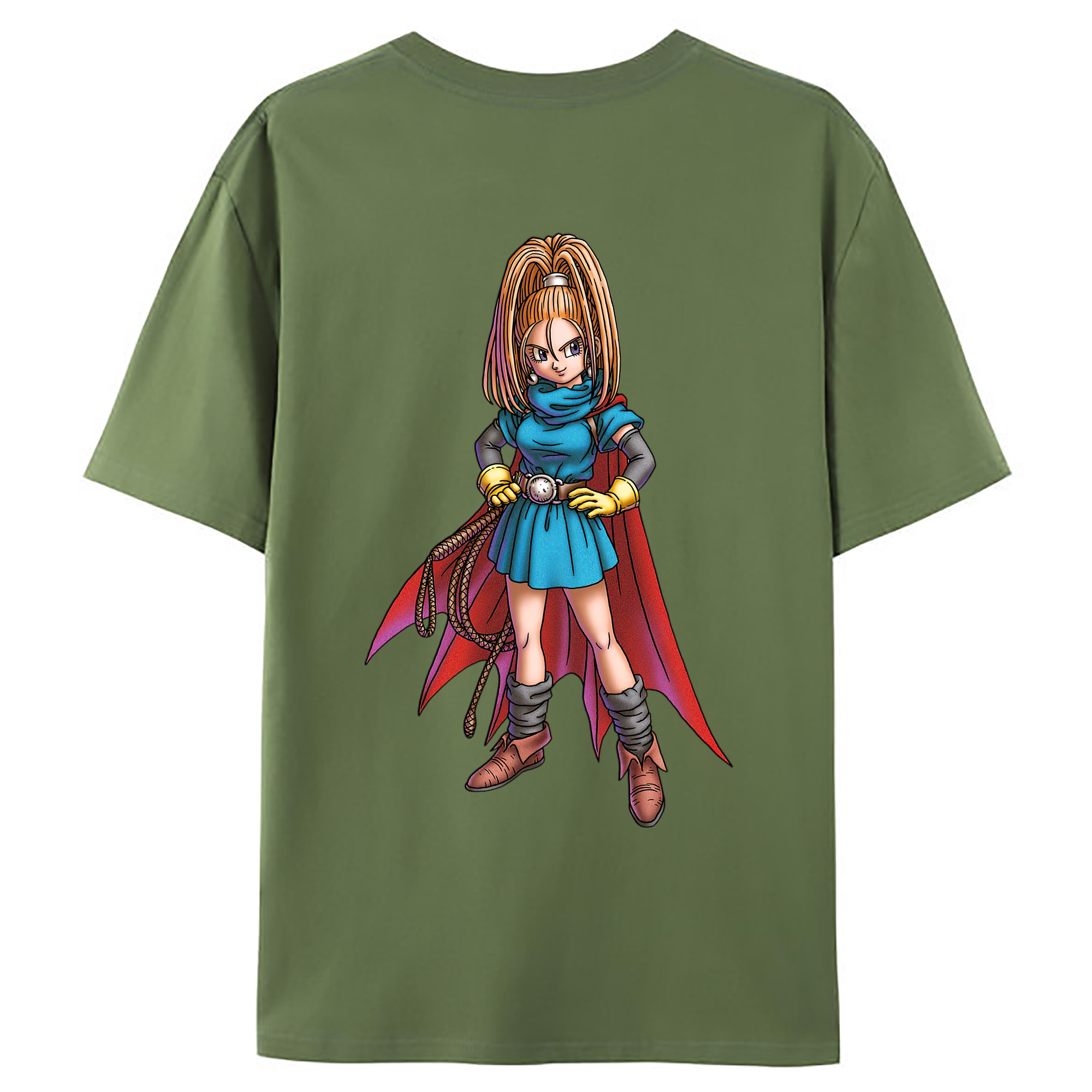 （画像用） ドラゴンクエスト Doragon Kuesuto Dragon Quest 綿100％ メンズ半袖Tシャツ（バックプリント） 通気性